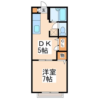 間取図 エントピア松橋B