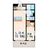 コート・アベニュー 1LDKの間取り