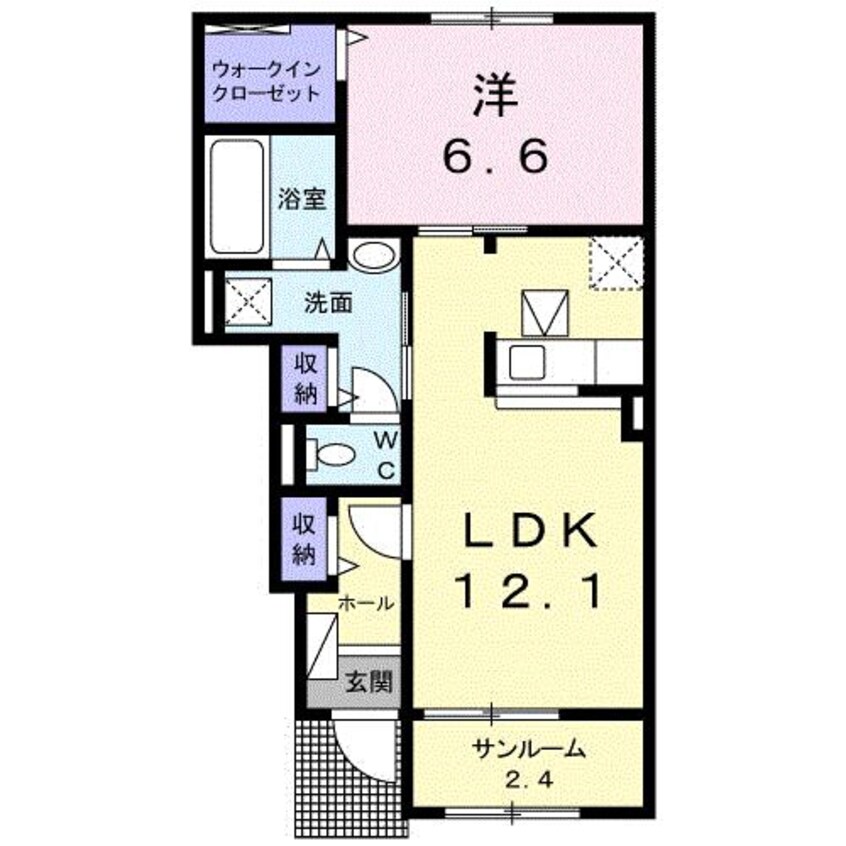 間取図 グレース曲野　Ａ