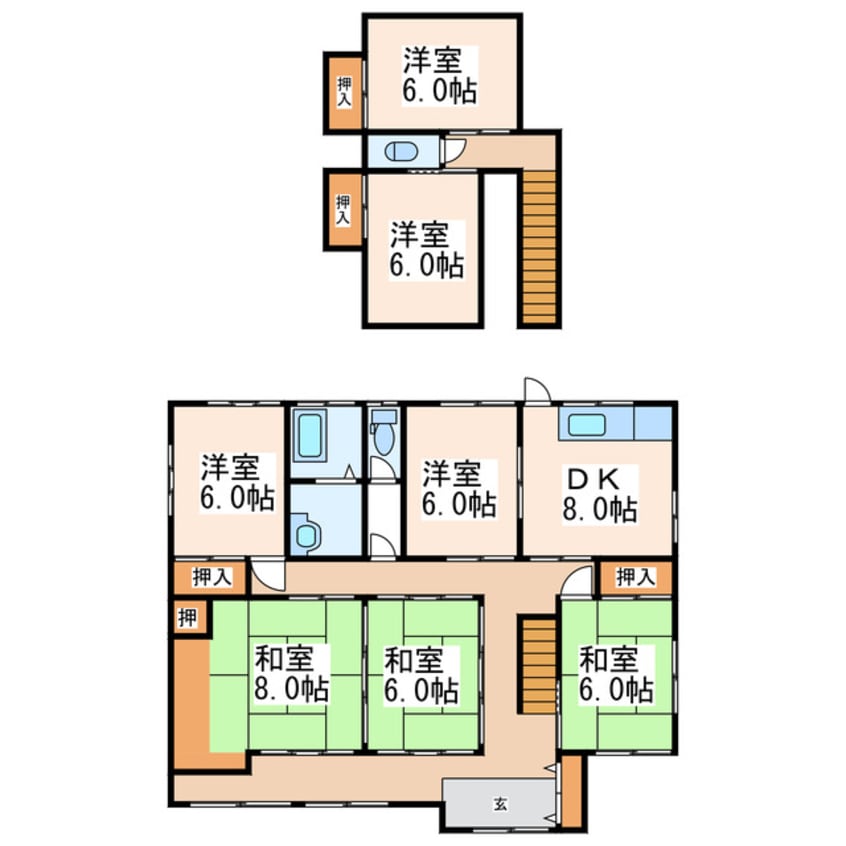 間取図 三浦様貸家
