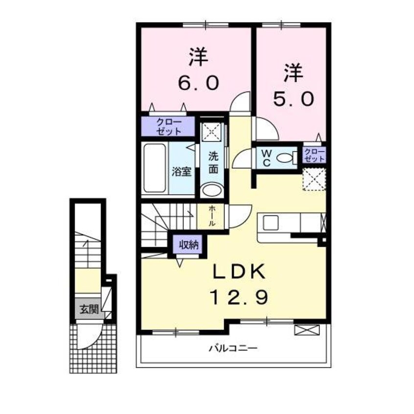 間取図 レミー　グレンツェ　Ⅰ