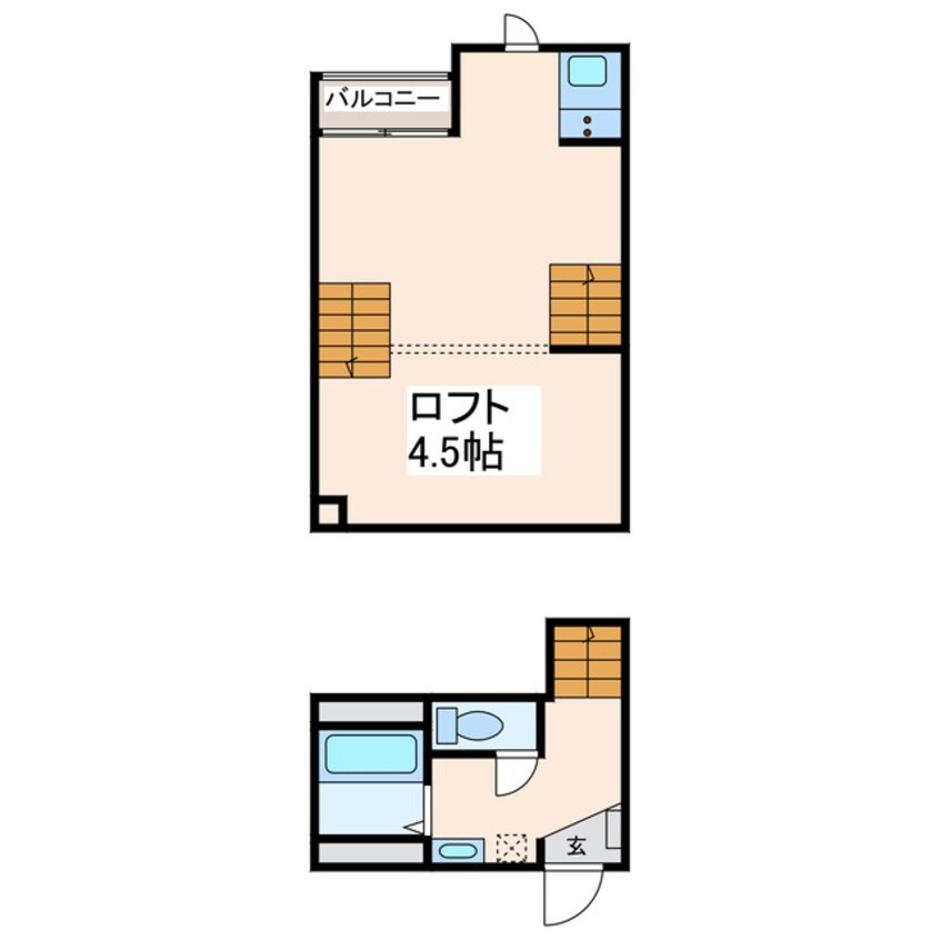 間取図 鹿児島本線/松橋駅 徒歩31分 2階 築4年