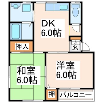 間取図 小柳ハイツB