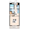 オレンジ 1Kの間取り