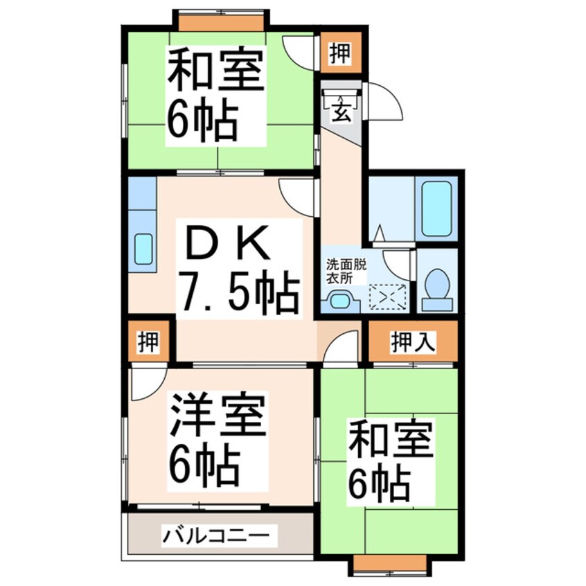 間取図 若草ハイツ