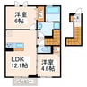 D-ROOM南高江 2LDKの間取り