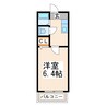 ラ・ビアンコ 1Kの間取り