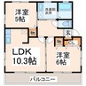 アンジェハウス近見 2LDKの間取り