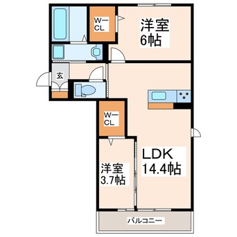 間取図 パーチェ御幸