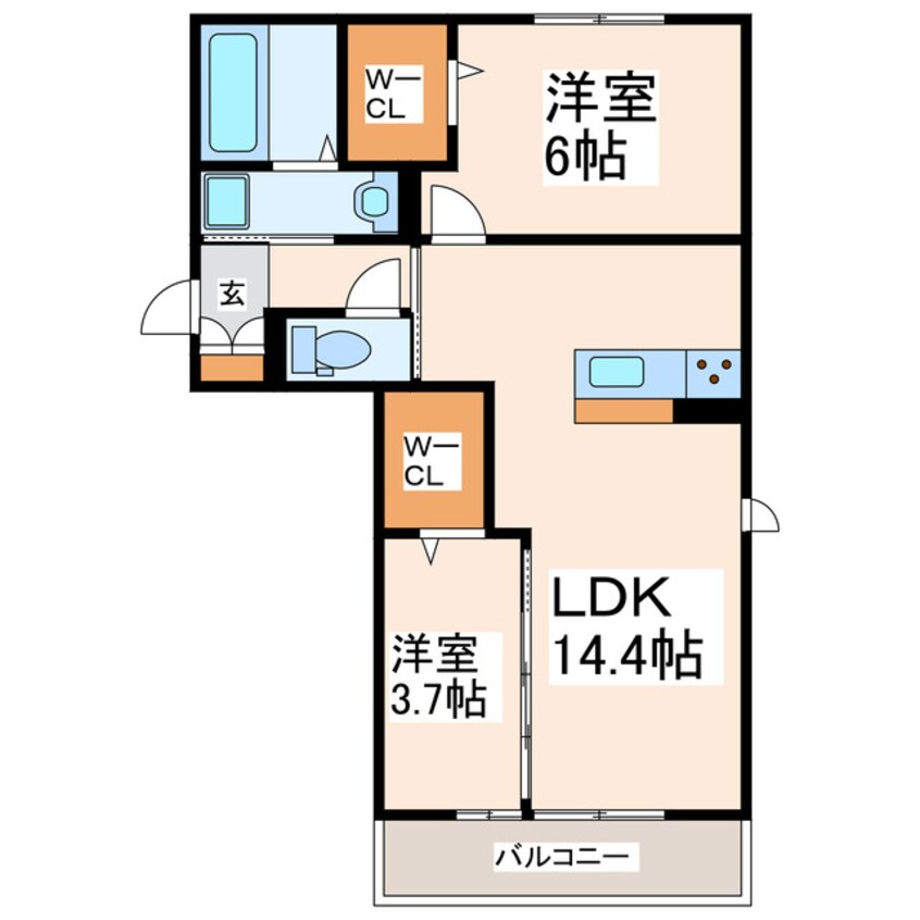 間取図 パーチェ御幸