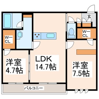 間取図 DEUXリジエール