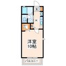 ルミエールマドカ 1Kの間取り