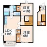 ボナール 2LDKの間取り