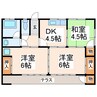 赤星アパート 3DKの間取り
