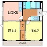 マーベラスハイツ 2LDKの間取り