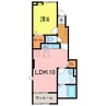 プレッソ 1LDKの間取り