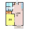 コーポアイリス 1LDKの間取り