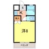 メゾン日高 1Kの間取り