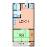 サンモール 1LDKの間取り