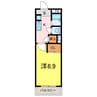 名鉄名古屋本線/一ツ木駅 徒歩21分 3階 築33年 1Kの間取り