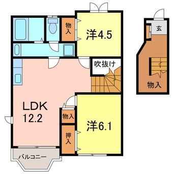 間取図 ソレアード笹山