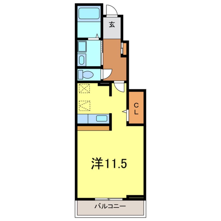 間取図 リバティー半崎