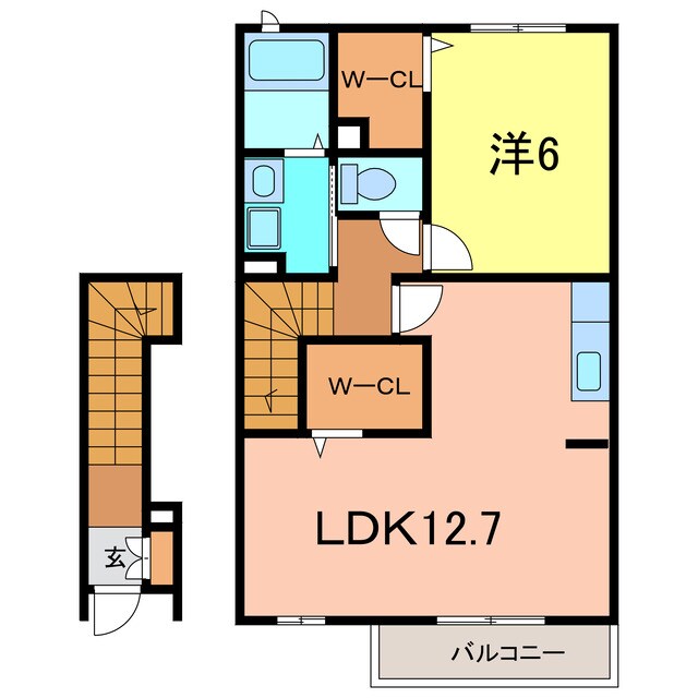 間取り図 ヴァーサ白鳥Ⅰ