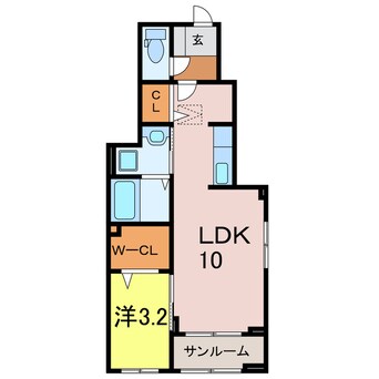 間取図 サンパティーク大脇