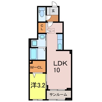 間取図 サンパティーク大脇