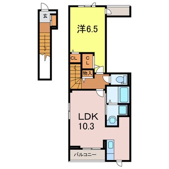 間取図 サンパティーク大脇
