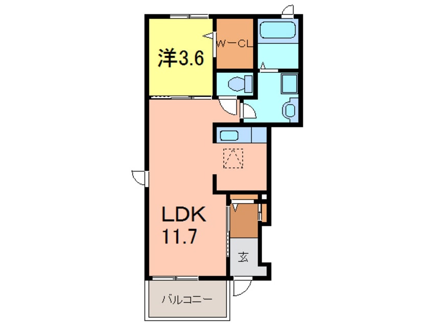 間取図 カーサ　ラゲットⅡ