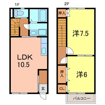 間取図 コンフォート西端