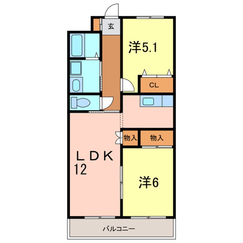 間取図 ファミーユ中山