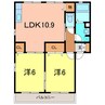 グランドオアシスＡ 2LDKの間取り