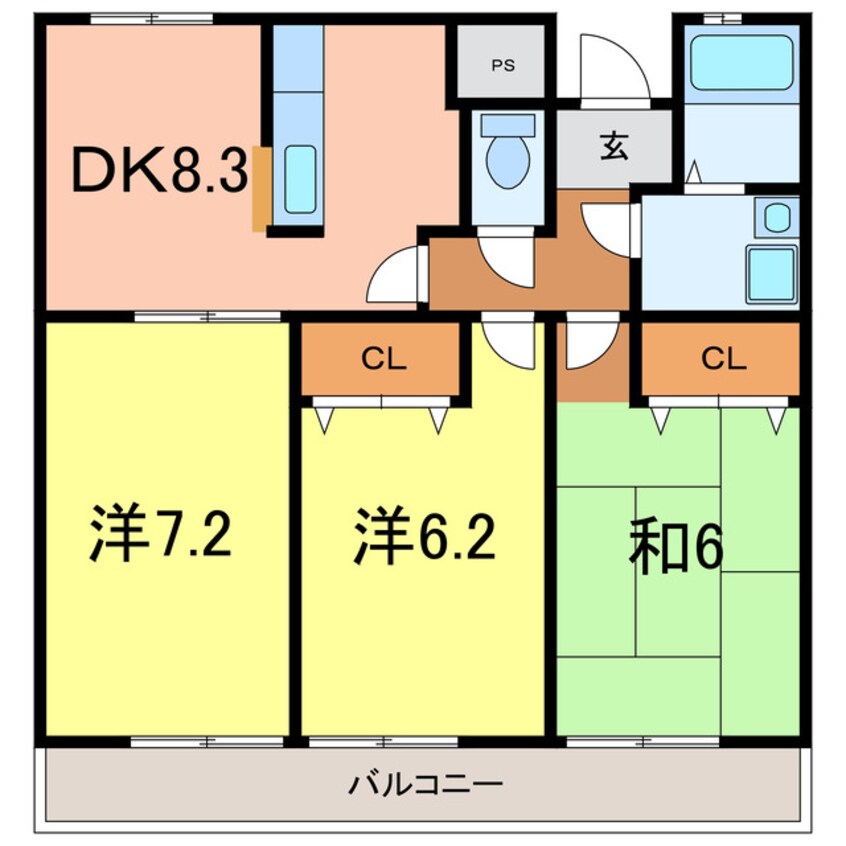 間取図 ソレアードパラシオン