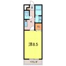 アンプルール　リーブル　Soleado 1Kの間取り