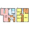 板倉（藤井）戸建借家 3LDKの間取り