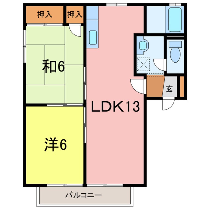 間取図 グレース北野A