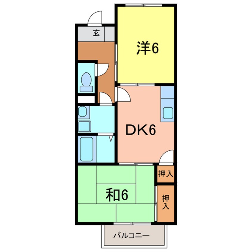 間取図 Surplus　K&K
