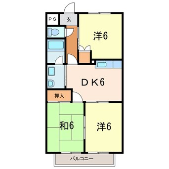 間取図 Surplus Ⅲ宝B