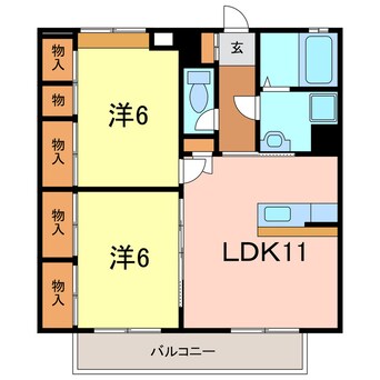 間取図 シャルマンソレイユＡ