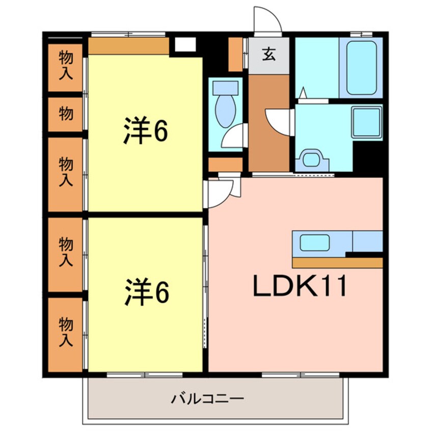 間取図 シャルマンソレイユＡ
