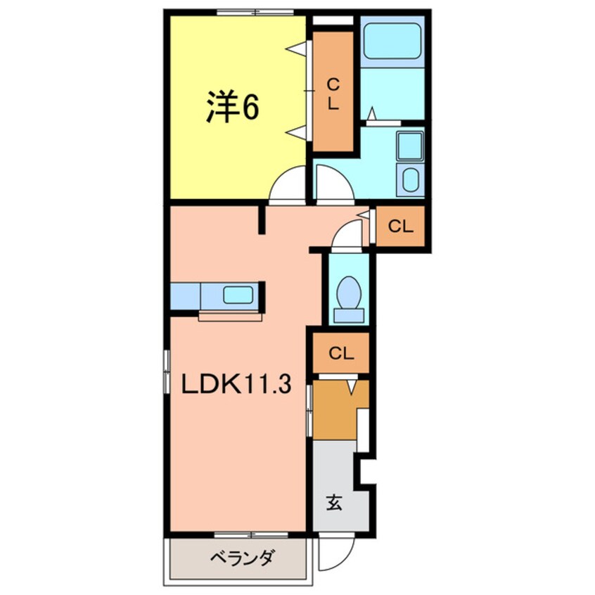 間取図 カーサ・プラシードA