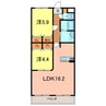 アネックス緑町 2LDKの間取り