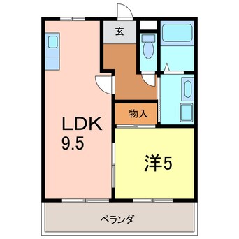 間取図 柘植マンション