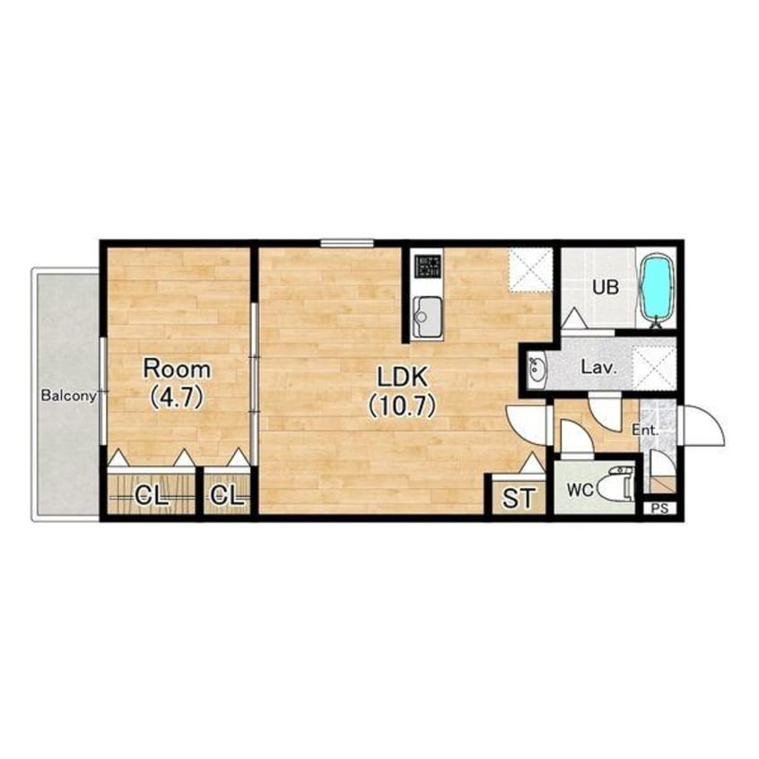 間取図 ジーメゾン草刈フォーベル