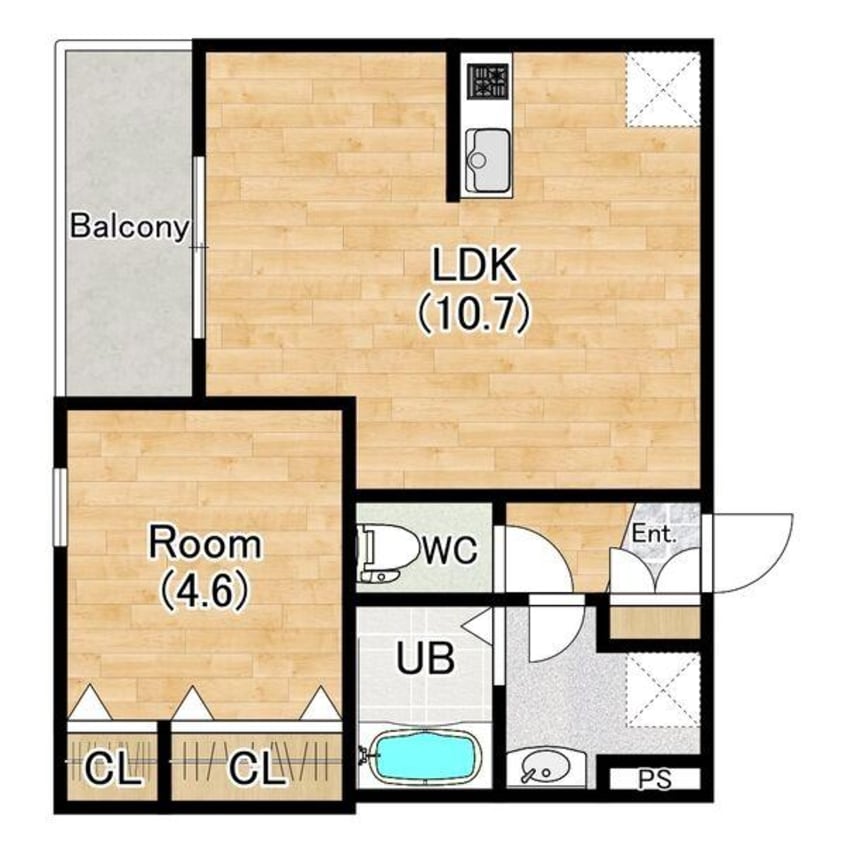 間取図 ジーメゾン草刈フォーベル