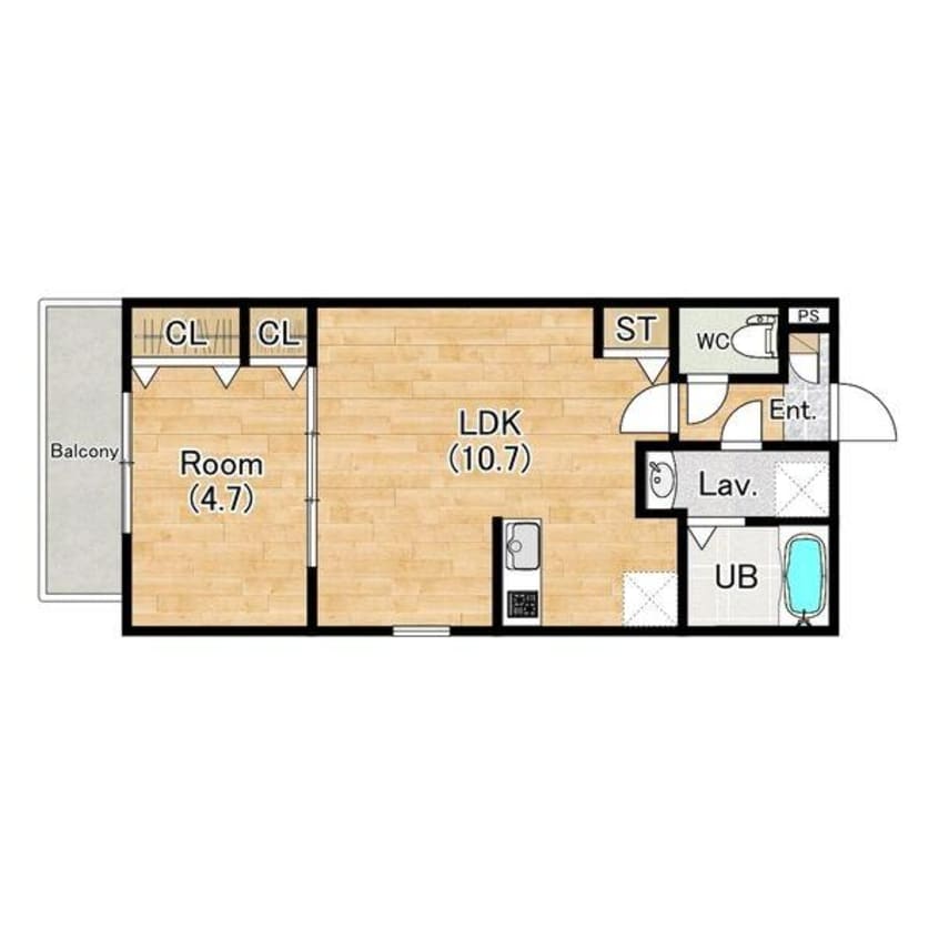 間取図 ジーメゾン草刈フォーベル