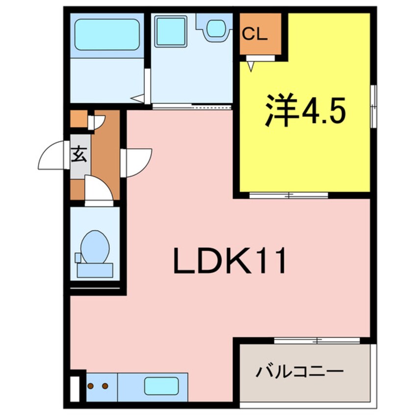 間取図 Jack uchisaiwaiⅠ