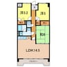 ラ・オプス今本 3LDKの間取り
